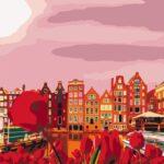 Картина по номерам Алые краски Амстердама (Brushme RBS1010)